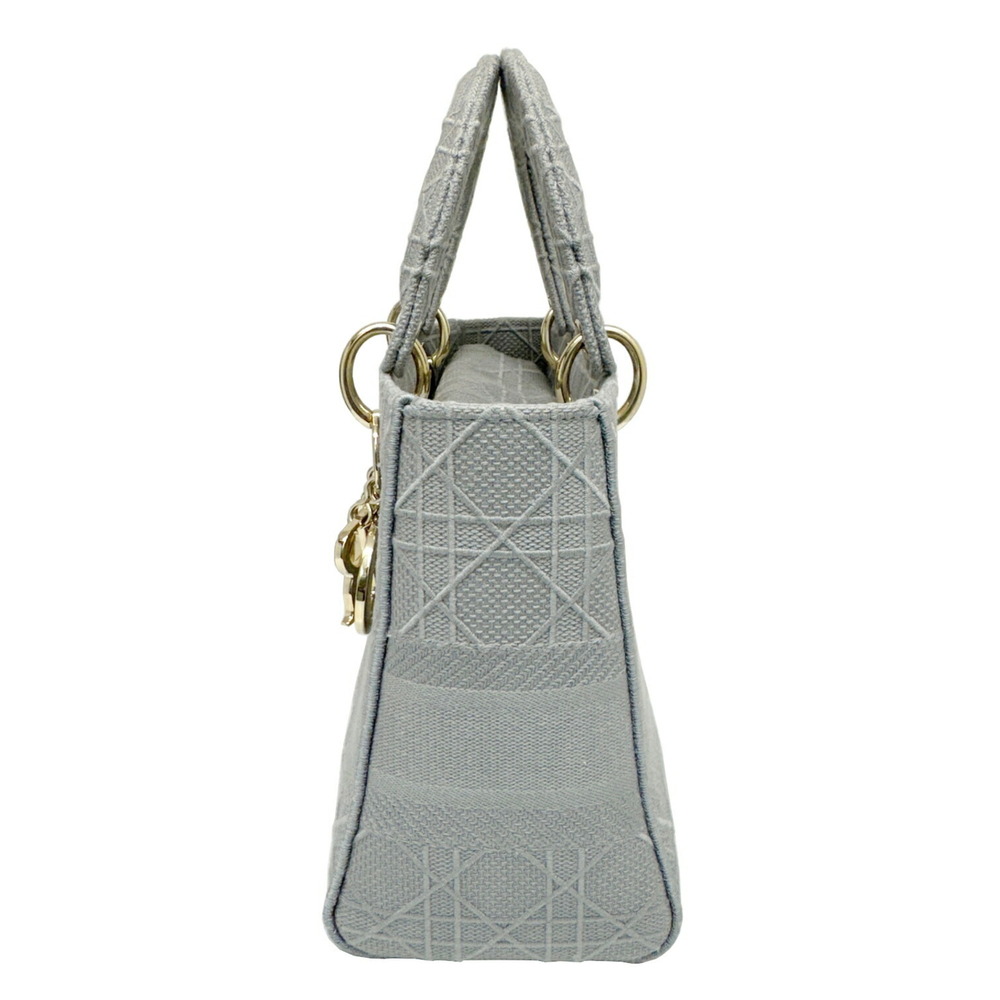 Christian Dior LADY D-LITE Medium Bag Cannage Embroidery Gray M0565OREY_M950 ... - Picture 3 of 16